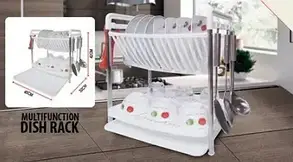 Сушарка для посуду Multi Function Folding Dish Rack, фото 2