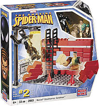 Конструктор чорна Людина-павук і Піскова людина, 33 деталей — Spider-Man&Sandman, Marvel, Mega Bloks