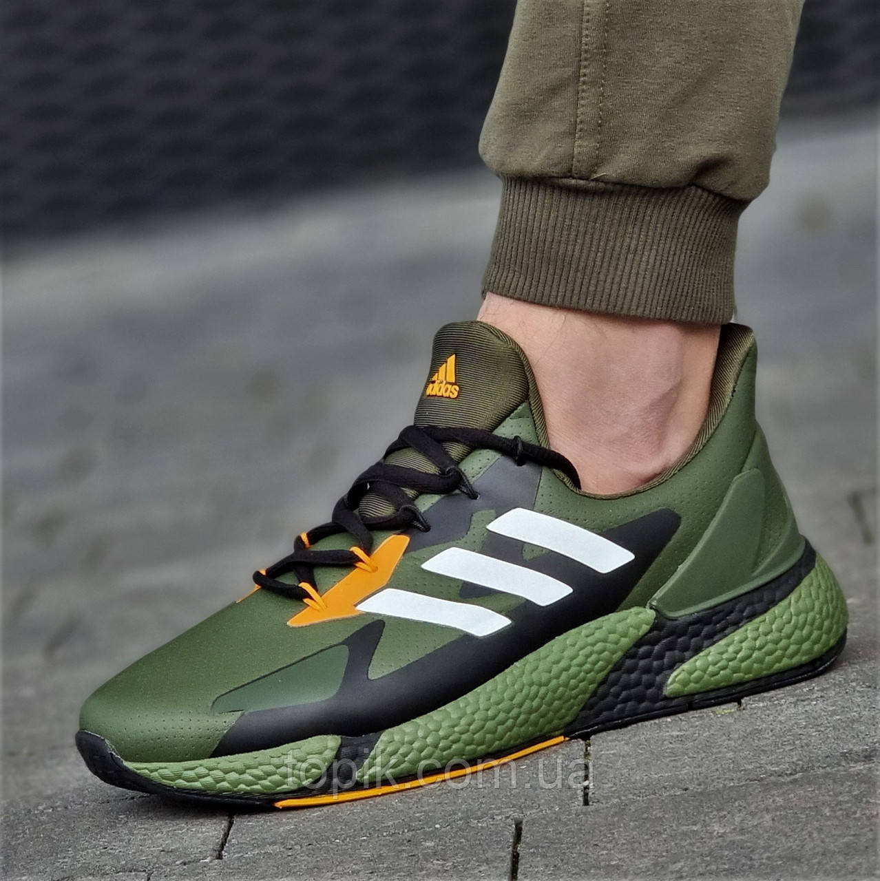 Тільки 46р! Круті чоловічі кросівки хакі весняні осінні демісезонні Крутые мужские кроссовки хаки весна осень (Код: 3002)