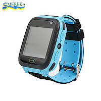 Наручные умные детские часы Smereka F3 оригинал (GPS + родительский контроль) голубые гарантия 12 месяцев