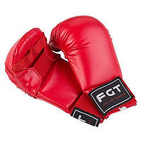 Накладки (перчатки) для карате PU FGT ( размер М, красный)
