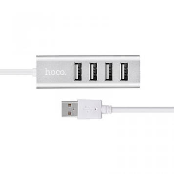 Переходник HUB Hoco HB1 USB to USB 2.0 (4 port) (1m)