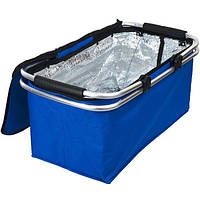 Термосумка кошик складна для гарячої та холодної їжі пікніка і поїздок "сумка холодильник" 43*23*20см