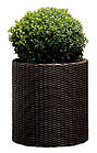 Плетений квітник Large Cylinder Planter коричневий