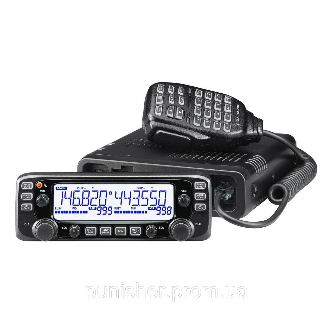 Автомобильная двухдиапазонная радиостанция Icom IC-2730A VHF/UHF, Черный, VHF: 136-174 MHz, UHF: 430-470 MHz - фото 1 - id-p1612886870