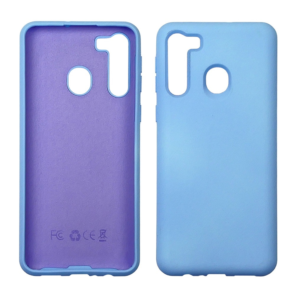 Чохол Full Nano Silicone Case для Samsung A215 A21 (2020) колір No 14 лавандовий