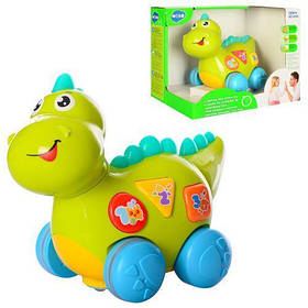 Динозавр Hola Toys 24см, навчальний, танцює, музика, світло, звук, 6105