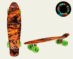 Пенні борд 22 "Lava, PU колеса cо світлом, 56 * 15 см, SC20501