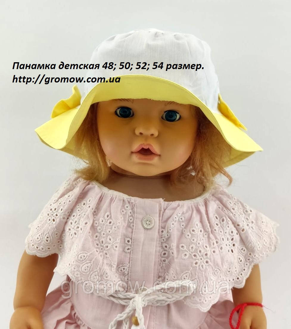 Оптом дитячі панамі 50-й розмір панамка дитяча головні убори дитячі опт (ОП186), фото 1