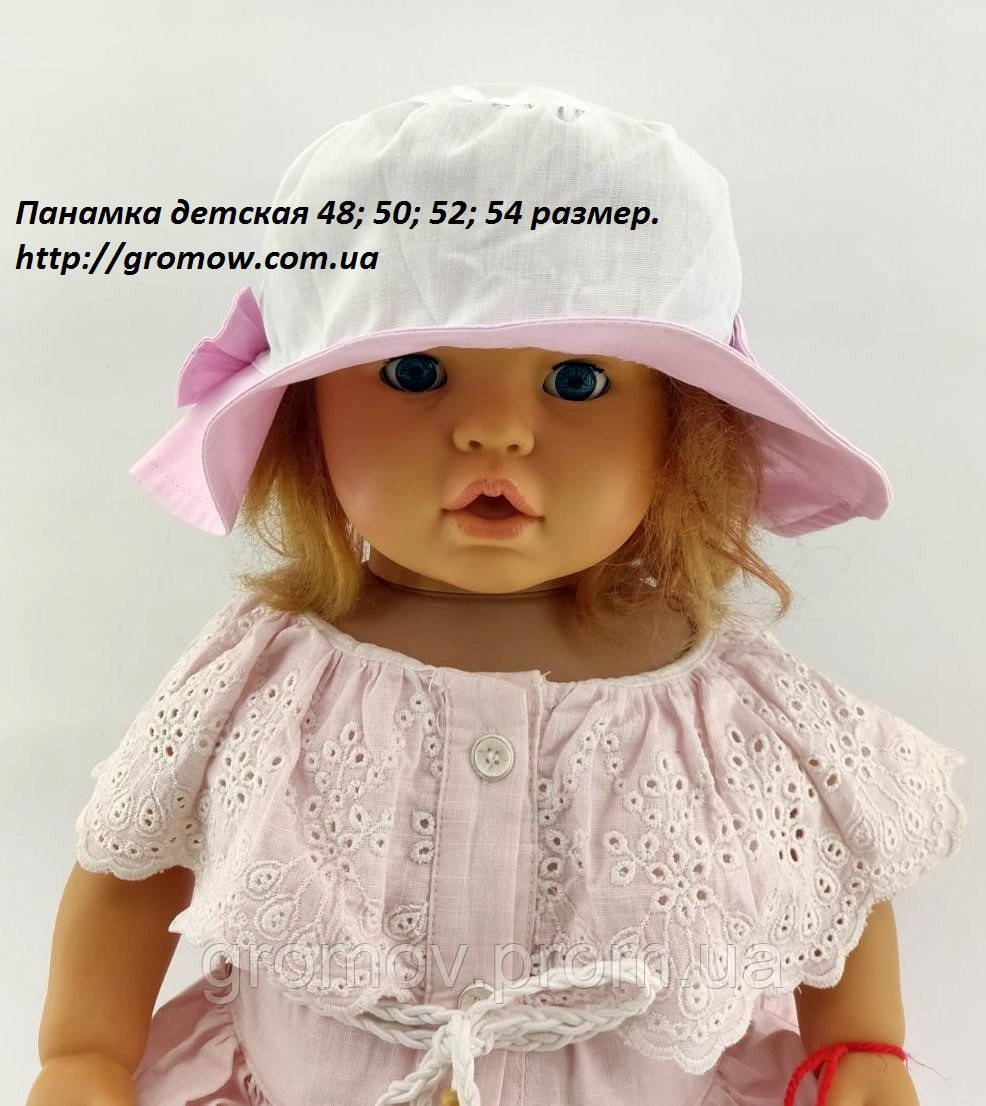 Оптом дитячі панамі 48, 50, 52, 54 розмір панамка дитяча головні убори дитячі гурт (ОП191), фото 1