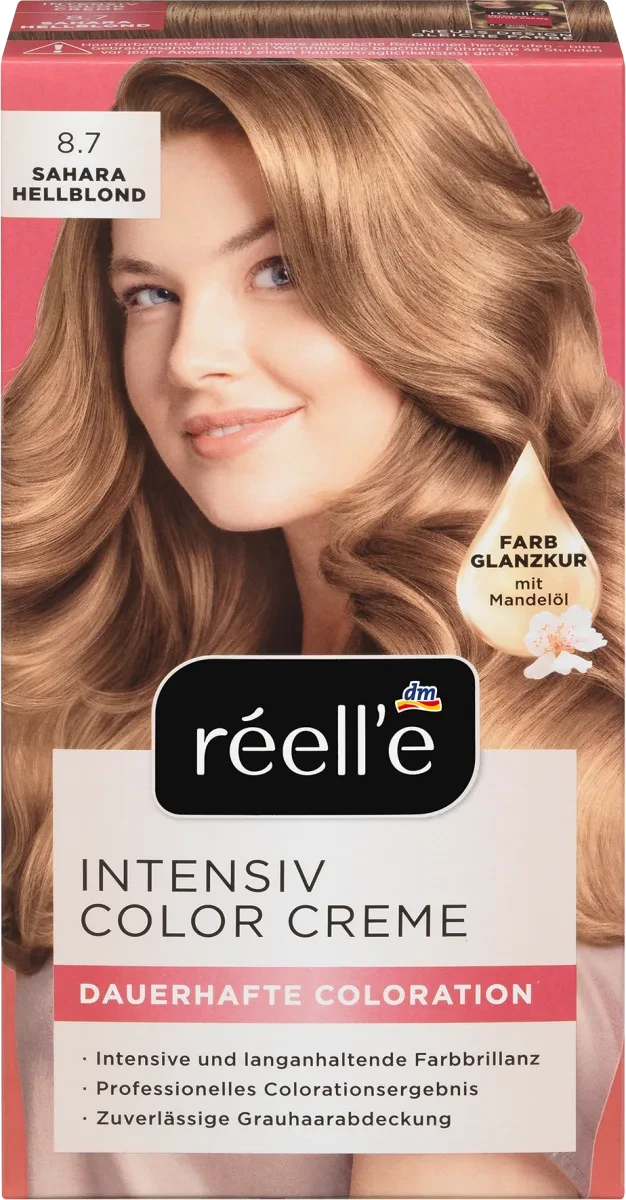 Интенсивная крем-краска для волос réell e Intensiv Color Creme Sahara Hellblond, 8.7сахарный - блонд - фото 1 - id-p393826701