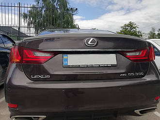 Спойлер багажника (лип спойлер, сабля, качиний хвостик) Lexus GS 350 2012-2017 г.