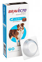 Таблетка від бліх і кліщів Бравекто Bravecto для собак 20-40 кг