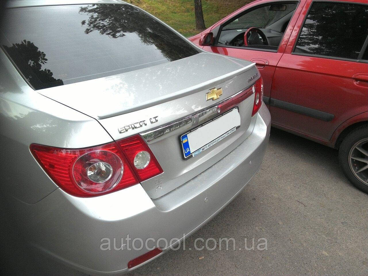 Спойлер багажника (сабля, лип спойлер, качиний хвостик) Chevrolet Epica 2006-2012 г. Шевролет Епіка ABS