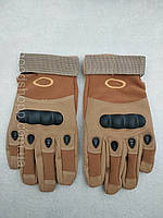 Тактичні повнопалі рукавички Oakley Койот
