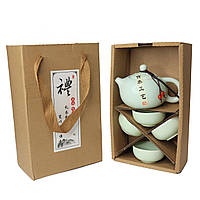 Набор для китайской чайной церемонии Чайничек + 4 пиалы из глины TSET4 (заварник без крышки)