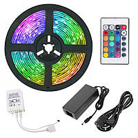 Светодиодная RGB LED лента 5м + пульт + блок питания + контроллер UFT LS02