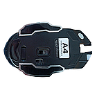 Миша бездротова з підсвічуванням A4 Star Black. Мишка USB, 2.4 ГГц, оптична з акумулятором, фото 5