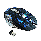 Миша бездротова з підсвічуванням A4 Star Black. Мишка USB, 2.4 ГГц, оптична з акумулятором, фото 2