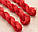 Шнур капроновий для плетіння шамбали - червоний 1,2 мм, фото 3