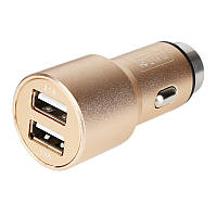 Автомобильное зарядное устройство в прикуриватель UFT CC1 Gold 2 usb порта