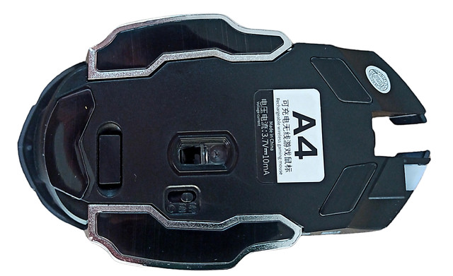 Мишка USB оптична бездротова з підсвічуванням A4 Star Black