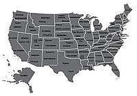 Скретч-карта США c названиями городов на скретче (usamap)