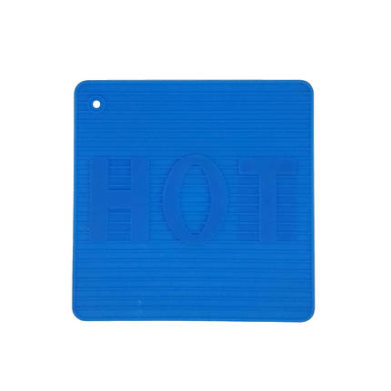 Силіконова підставка під гаряче MagicKitchen двостороння блакитна, фото 1