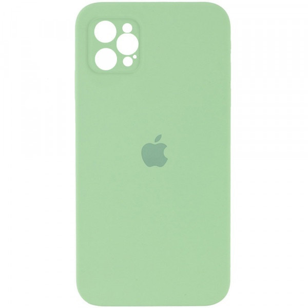 Силіконовий Чохол на iPhone 12 Pro 6.1" повний захист камери Silicone Case 100% Зелений