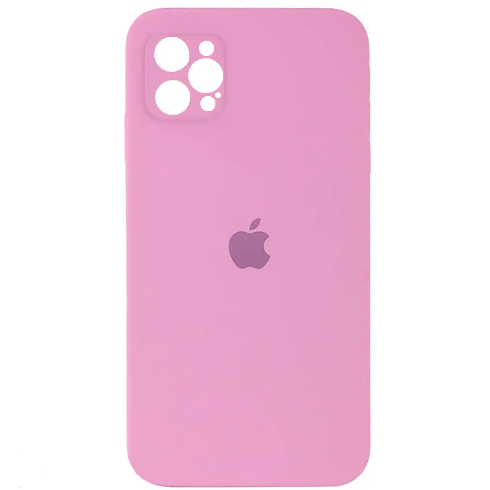 Силіконовий Чохол на iPhone 12 Pro 6.1" повний захист камери Silicone Case 100% Рожевий