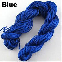 Шнур капроновий для плетіння шамбали - синій