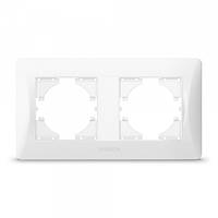 Рамка біла на 2 місця горизонтальна VIDEX BINERA