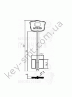 MTR1D MOTTURA/91X16,3 Ф4,9/ (DV479)