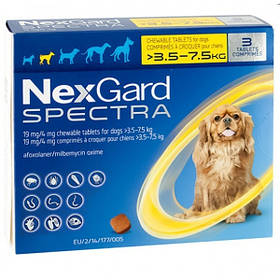 Таблетки Merial НексГард (NexGard) Спектру проти паразитів для собак S, 3.5-7.5 кг