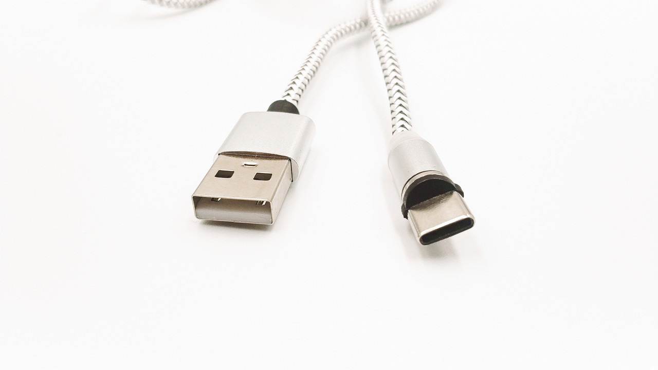 Магнитный кабель USB Type-C X-CABLE Круглый 360 Градусов Серый - фото 3 - id-p1612951258