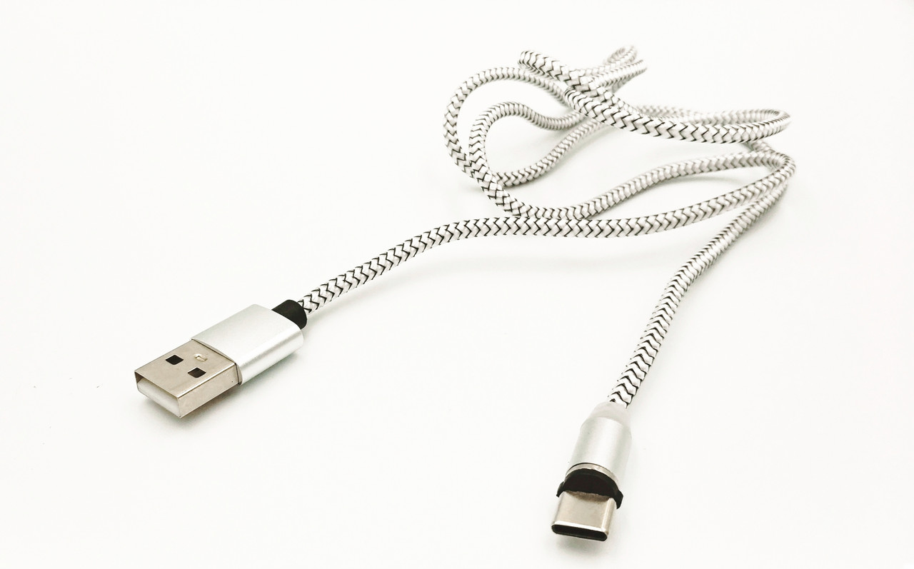 Магнитный кабель USB Type-C X-CABLE Круглый 360 Градусов Серый - фото 2 - id-p1612951258