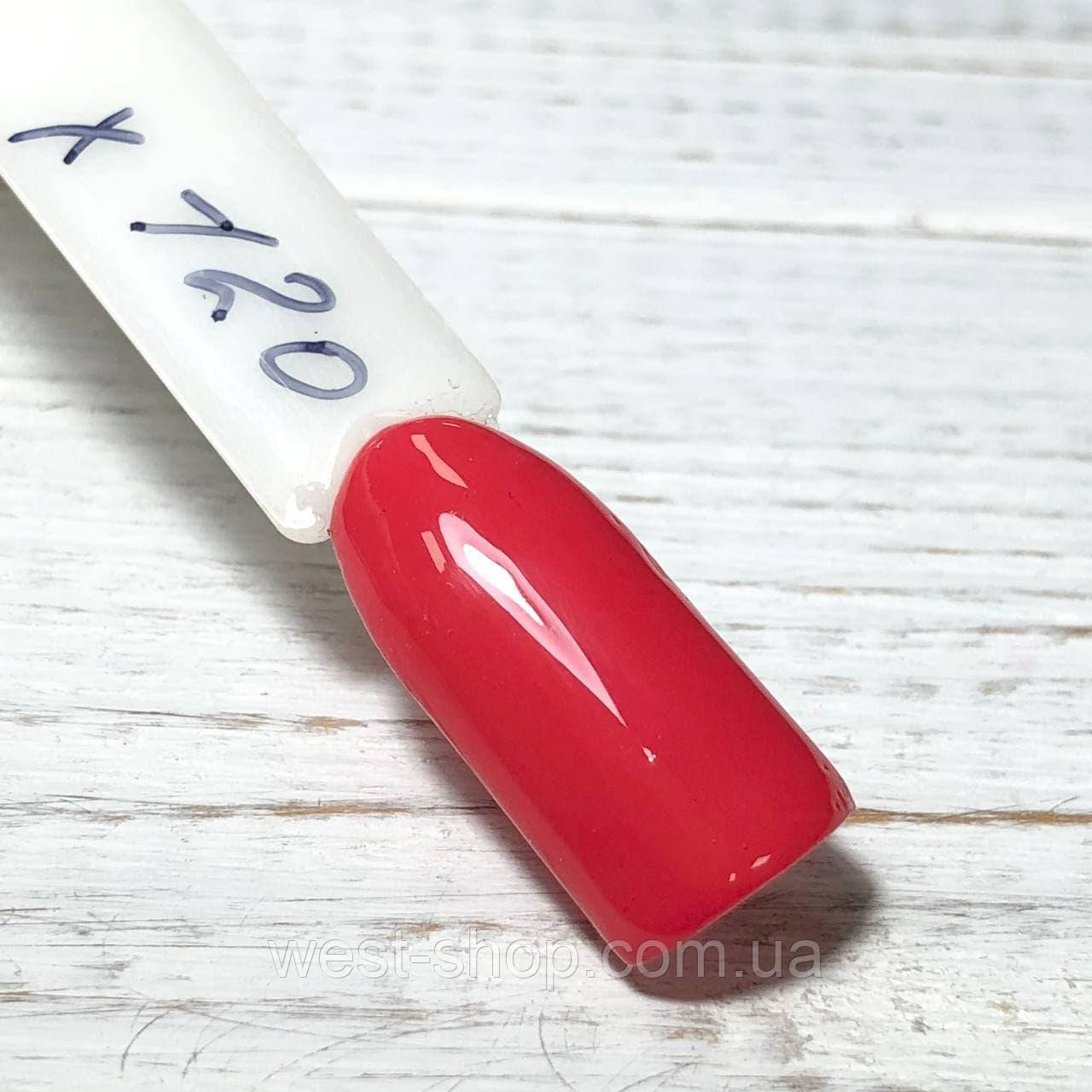 Гель лак Oxxi №120X, глянцевый,красный