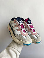 Кроссы на каждый день Adidas Niteball женские. Женские кроссы с цветными деталями Адидас Нитболл.