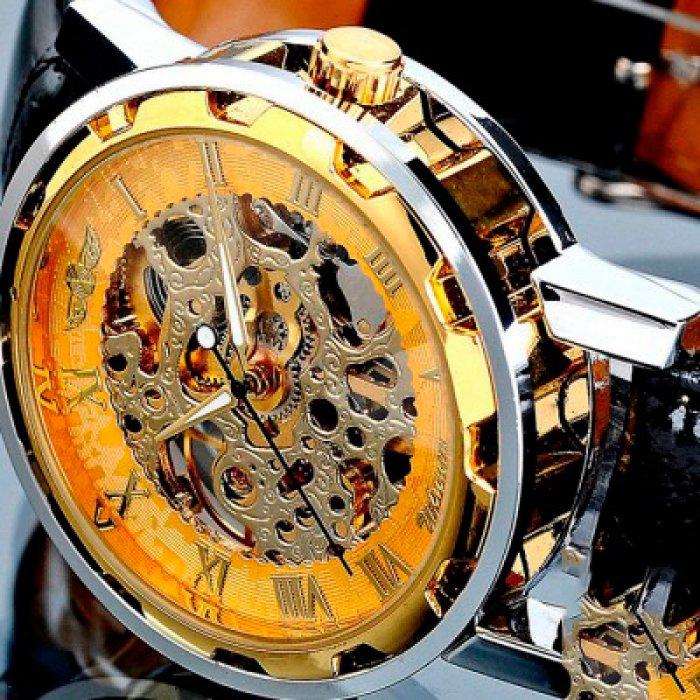 Чоловічий механічний годинник Winner Simple з автопідзаводом
