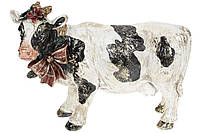 Декоративная статуэтка Корова с бантом, 27см, цвет - чёрный с белым (419-235)