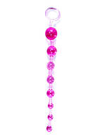 Анальний стрижень Boss Jelly Anal Beads Pink