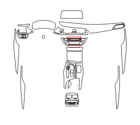Комплект викройок для салону BMW 6 GT 2019