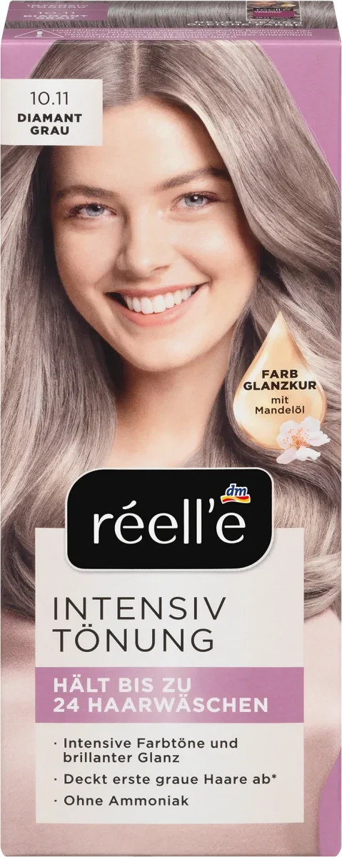 Інтенсивний тонік для волосся réell'se Intensivtönung Diamantgrau, 10.11 (міліантово-сірий)