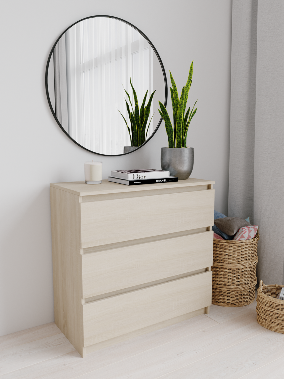 Комод без ручок. 80×40 висота 76 см., фото 1