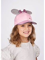 Гламурна дитяча кепка для дівчинки з бантом 0-2 Dembo House Україна САНТАНА Рожевий