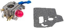 Карбюратори, запчастини карбюраторів для травокосарок Husqvarna, McCulloch, Partner, Jonsered