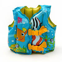 Жилет надувной 59661NP плавательный Tropical Buddies Swim Vest Intex