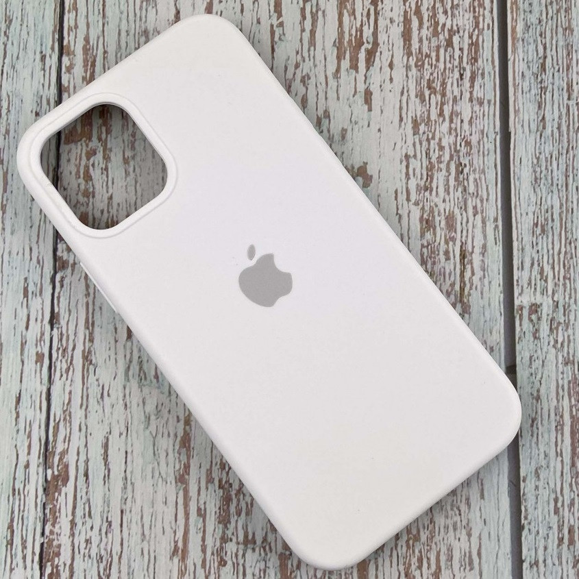 Силіконовий Чохол на iPhone 13 6.1" із закритим низом Silicone Case 100% Original Білий, фото 1