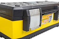 Ящик для інструменту MASTERTOOL 18" (462х212х177 мм) металевий корпус металеві замки 79-2918, фото 4