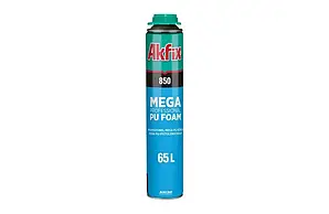 Піна монтажна всесезонна AKFIX 850 PROFI MEGA 65 л 850 мл/1000 м під пістолет FA007